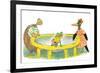 Ted, Ed, Caroll and the Trampoline - Turtle-Valeri Gorbachev-Framed Giclee Print