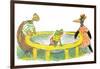 Ted, Ed, Caroll and the Trampoline - Turtle-Valeri Gorbachev-Framed Premium Giclee Print