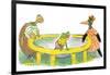 Ted, Ed, Caroll and the Trampoline - Turtle-Valeri Gorbachev-Framed Premium Giclee Print