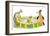 Ted, Ed, Caroll and the Trampoline - Turtle-Valeri Gorbachev-Framed Giclee Print