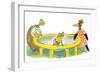 Ted, Ed, Caroll and the Trampoline - Turtle-Valeri Gorbachev-Framed Giclee Print