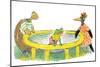 Ted, Ed, Caroll and the Trampoline - Turtle-Valeri Gorbachev-Mounted Premium Giclee Print