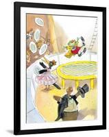 Ted, Ed. Caroll and the Trampoline - Turtle-Valeri Gorbachev-Framed Giclee Print