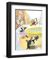 Ted, Ed. Caroll and the Trampoline - Turtle-Valeri Gorbachev-Framed Premium Giclee Print