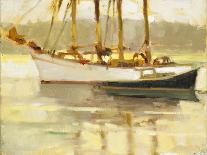 White Sail Boat, Como-Ted Goerschner-Giclee Print