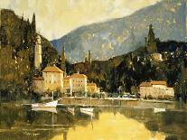White Sail Boat, Como-Ted Goerschner-Giclee Print