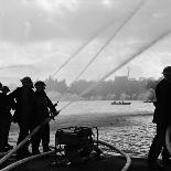 Auxiliary Fire Service exercise in Hyde Park, 1957-Ted Heanley M.B.E. D.F.C.-Mounted Photographic Print