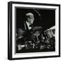 Ted Heath Band Drummer Jack Parnell Playing at the Forum Theatre, Hatfield, Hertfordshire, 1983-Denis Williams-Framed Photographic Print