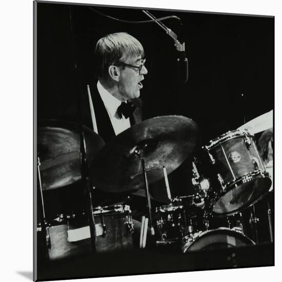 Ted Heath Band Drummer Jack Parnell Playing at the Forum Theatre, Hatfield, Hertfordshire, 1983-Denis Williams-Mounted Photographic Print