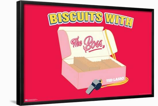 Ted Lasso - Biscuits With The Boss-Trends International-Framed Poster