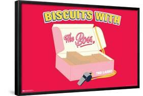 Ted Lasso - Biscuits With The Boss-Trends International-Framed Poster