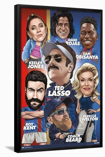 Ted Lasso - Character Grid-Trends International-Framed Poster