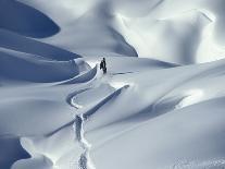 Snowboarder Riding in Powder Snow, Austria, Europe-Ted Levine-Framed Premium Photographic Print