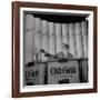 Ted Mack Hosting the TV Program "Amateur Hour"-Cornell Capa-Framed Premium Photographic Print