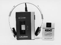 Sony Walkman Tape Player Photographed Next to a Pack of Kent Cigarettes For Size Comparison-Ted Thai-Photographic Print