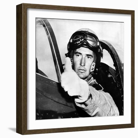 Ted Williams, American Baseball Player and Marine Corps Pilot, 1952. Csu Archives-null-Framed Photo