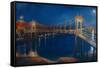 Teddington Lock, 2005 Moonlight-Lee Campbell-Framed Stretched Canvas