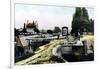 Teddington Lock, Richmond, London, 1926-null-Framed Giclee Print