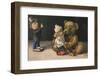 Teddy and Two Dolls-null-Framed Photographic Print