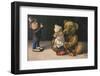 Teddy and Two Dolls-null-Framed Photographic Print