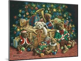 Teddy Bear Christmas-Janet Kruskamp-Mounted Art Print