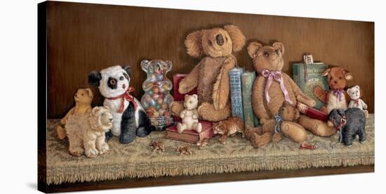Teddy Bear Collection-Janet Kruskamp-Stretched Canvas
