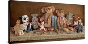 Teddy Bear Collection-Janet Kruskamp-Stretched Canvas