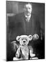 Teddy Bear Placed Before the Formal Portrait of Pres. Theodore Roosevelt-Nina Leen-Mounted Photographic Print