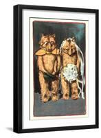 Teddy Bear Wedding-null-Framed Art Print