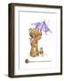 Teddy Bear with Umbrella-ZPR Int’L-Framed Giclee Print