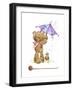 Teddy Bear with Umbrella-ZPR Int’L-Framed Giclee Print