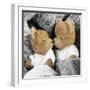 Teddy Bear X2 Teddies in Bed-null-Framed Photographic Print