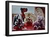 Teddy Bears and Rabbit,2010 (watercolor);,-Anthony Butera-Framed Premium Giclee Print