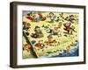 Teddy Bears on the Beach-null-Framed Giclee Print