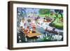 Teddy Bears on the River-Phillips-Framed Giclee Print