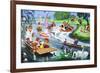 Teddy Bears on the River-Phillips-Framed Giclee Print