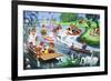 Teddy Bears on the River-Phillips-Framed Giclee Print