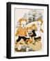 Teddy Bears with Young Girl-null-Framed Giclee Print