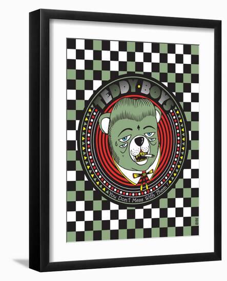 Teddy Boys - You don't mess with them !-KASHINK-Framed Art Print