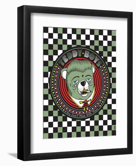 Teddy Boys - You don't mess with them !-KASHINK-Framed Art Print