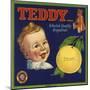 Teddy Brand - Los Angeles, California - Citrus Crate Label-Lantern Press-Mounted Art Print