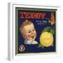 Teddy Brand - Los Angeles, California - Citrus Crate Label-Lantern Press-Framed Art Print