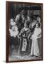 Teddy Roosevelt Holds a Baby in His Arms in a Family Portrait-null-Framed Art Print