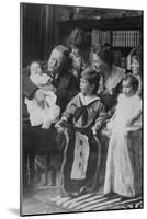 Teddy Roosevelt Holds a Baby in His Arms in a Family Portrait-null-Mounted Art Print