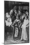Teddy Roosevelt Holds a Baby in His Arms in a Family Portrait-null-Mounted Art Print