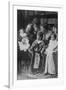 Teddy Roosevelt Holds a Baby in His Arms in a Family Portrait-null-Framed Art Print