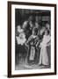 Teddy Roosevelt Holds a Baby in His Arms in a Family Portrait-null-Framed Art Print