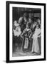 Teddy Roosevelt Holds a Baby in His Arms in a Family Portrait-null-Framed Art Print