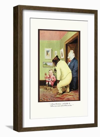 Teddy Roosevelt's Bears: Merry Christmas-R.k. Culver-Framed Art Print