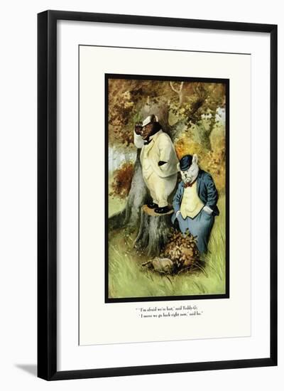 Teddy Roosevelt's Bears: Teddy B and Teddy G Are Lost-R.k. Culver-Framed Art Print